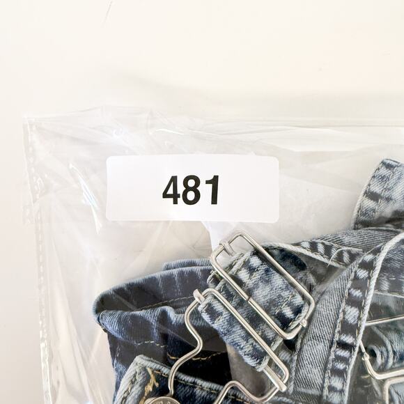 7 For All Mankind Girls Denim Shortalls Overalls Blue Distressed - 2T 2 - Picture 8 of 8